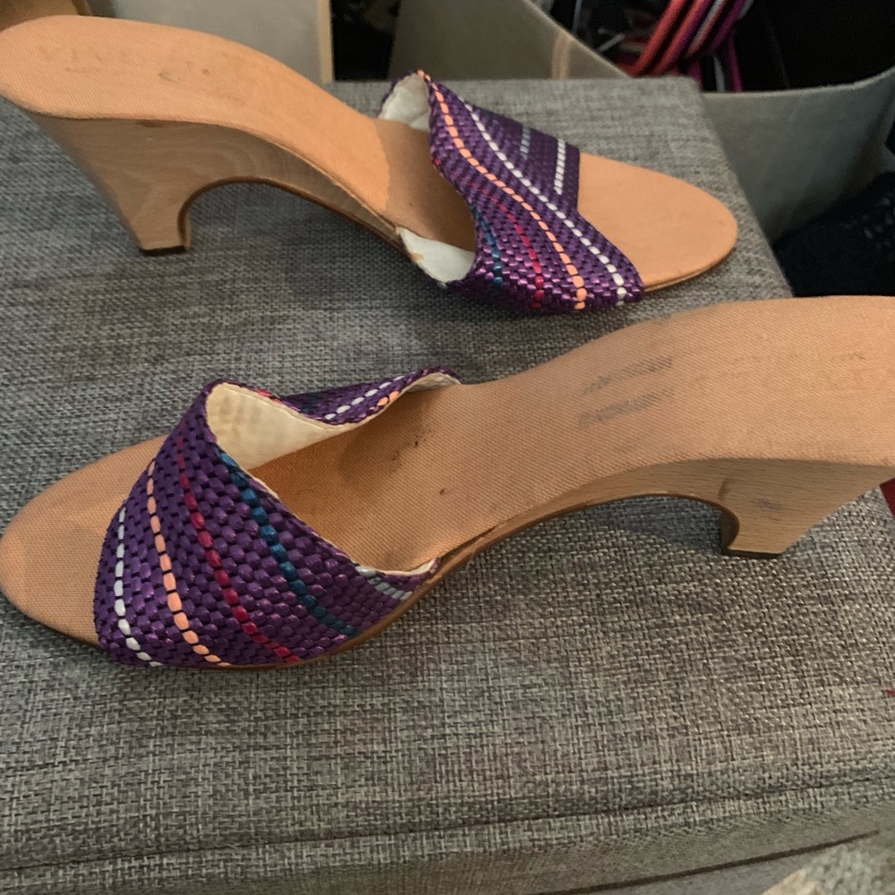 SOLD-urple wedges SZ 8